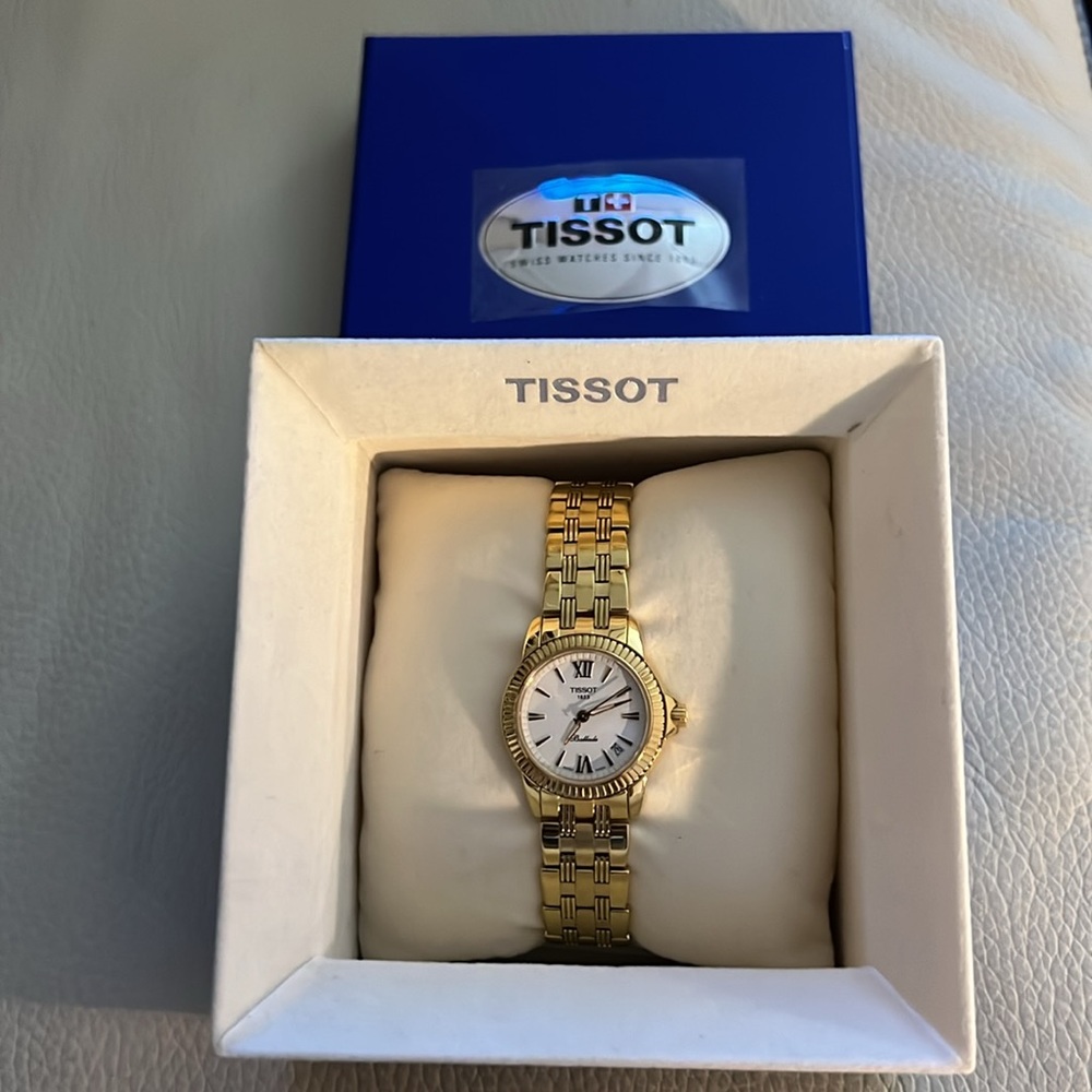 NIB Goldtone Tissot Ballade Women’s Watch